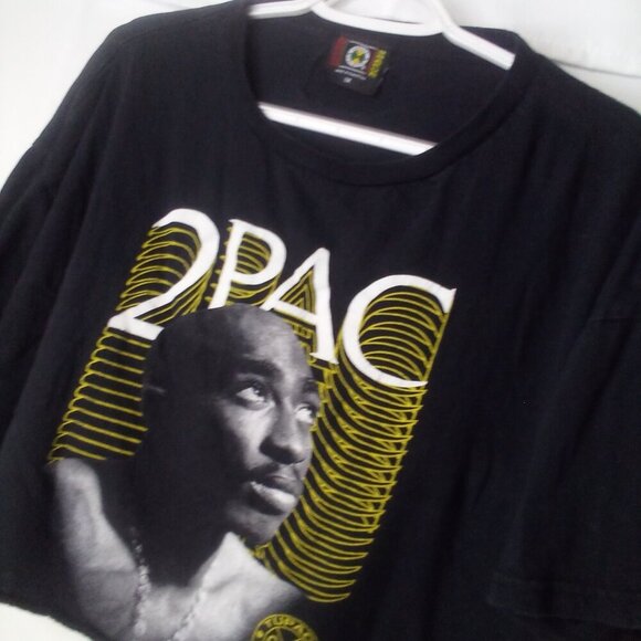 Cross Colours Tupac Shakur Shirt Women 1X Cropped T-Shirt Short Sleeve 2Pac - Picture 8 of 12
